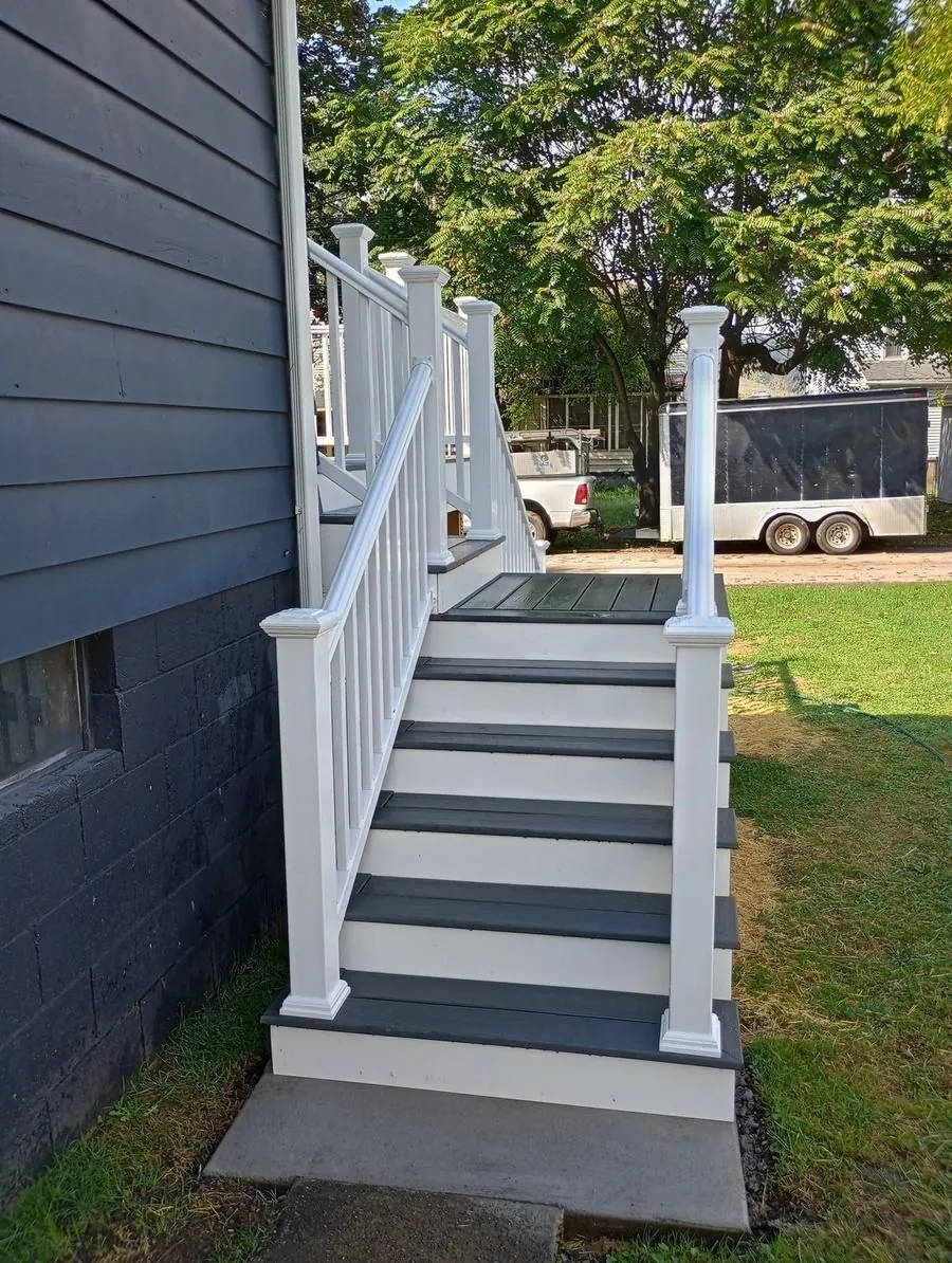 Deck railing and porch detail