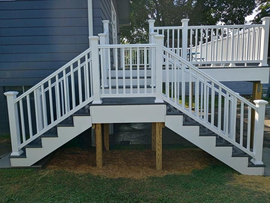 Vinyl deck and staircase