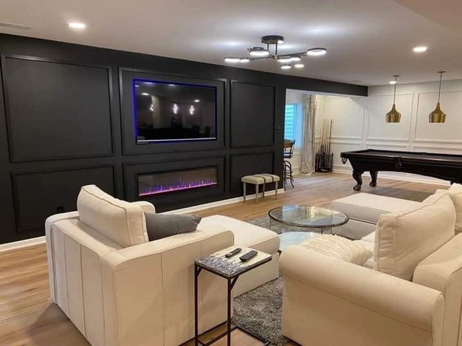 Finished basement remodel